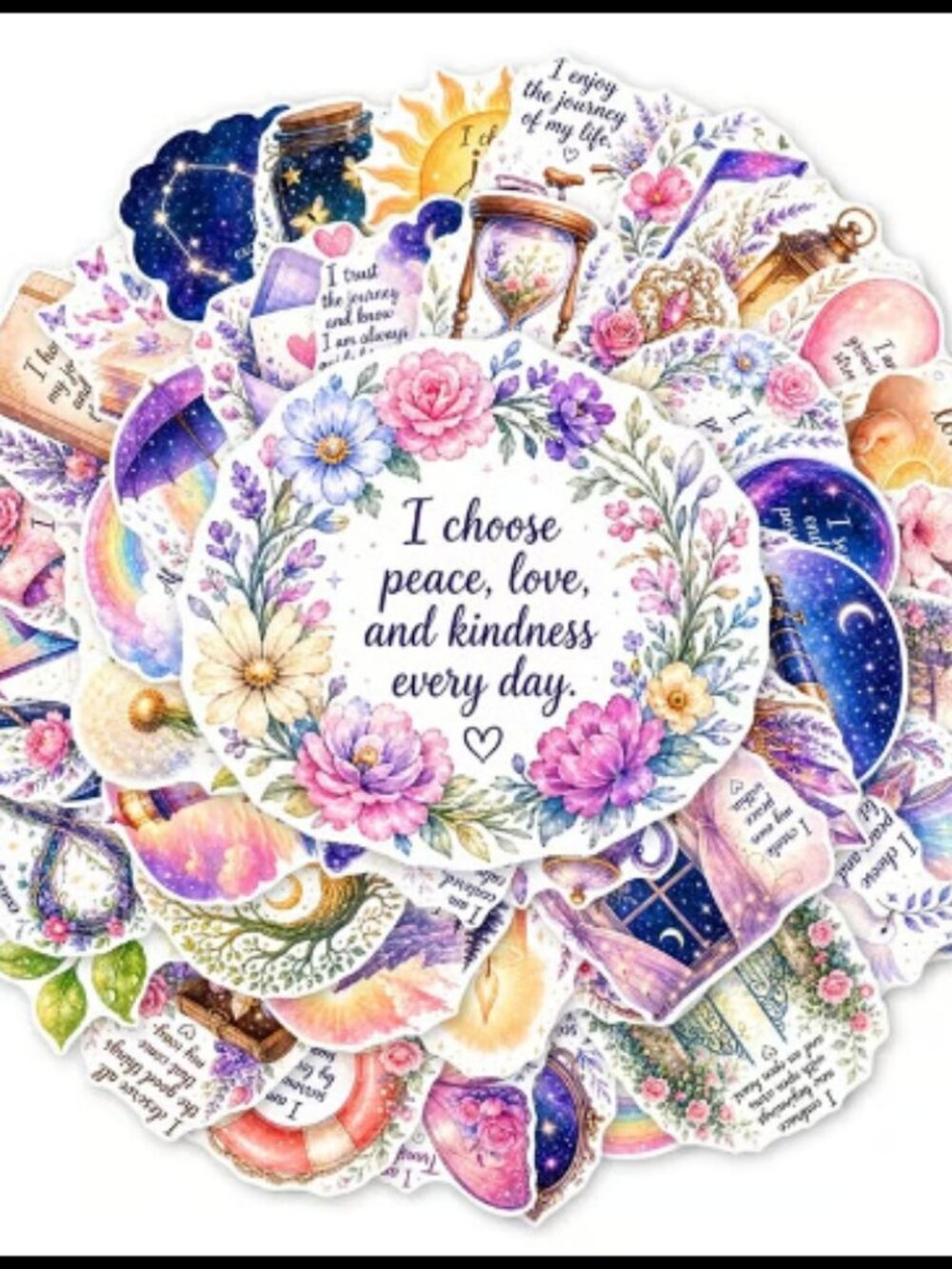 Inspirational Quotes/Positive Affirmations Sticker Pack~50 count